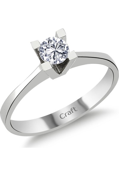 Craft Pırlanta 030 Karat Uluslararası Sertifikalı Tektaş Pırlanta Yüzük