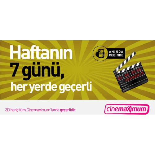 Tüm Cinemaximum'lar – 3D Hariç - Sinema Bileti